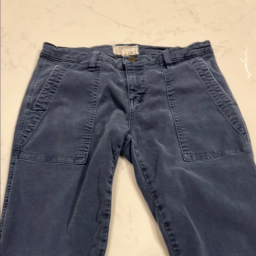 CURRENT/ELLIOTT: Blue Cargo Skinny Jeans